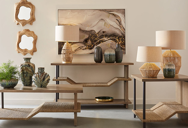 Home decor in living area