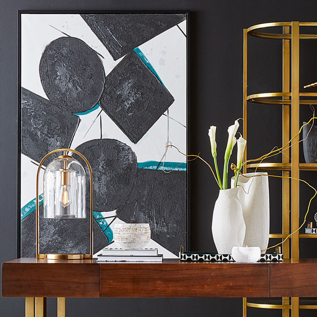 Home decor and picture on table