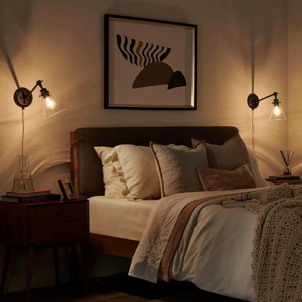 image of bedroom lighting